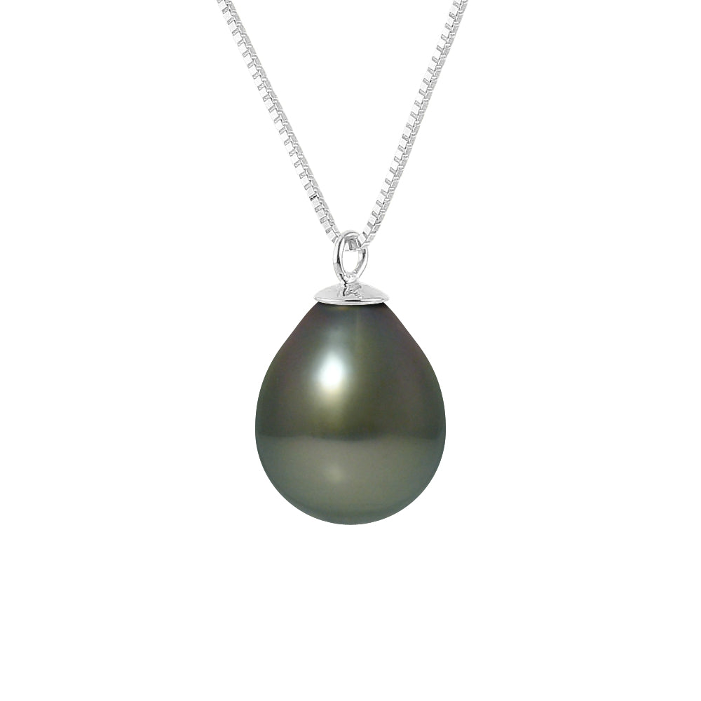 PERLINEA - Tahitian Cultured Pearl Necklace 9-10 mm - Women's Jewelry