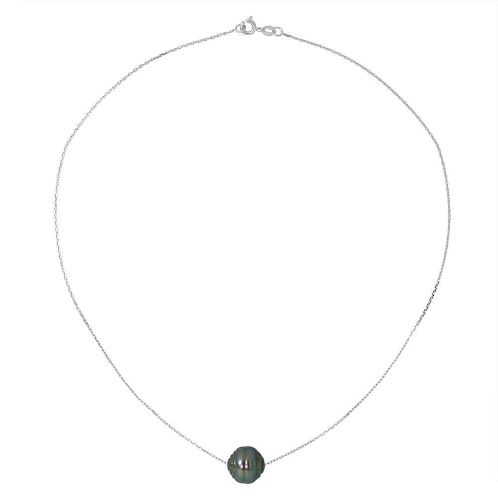 PERLINEA - Tahitian Cultured Pearl Necklace 10-11 mm - Women's Jewelry