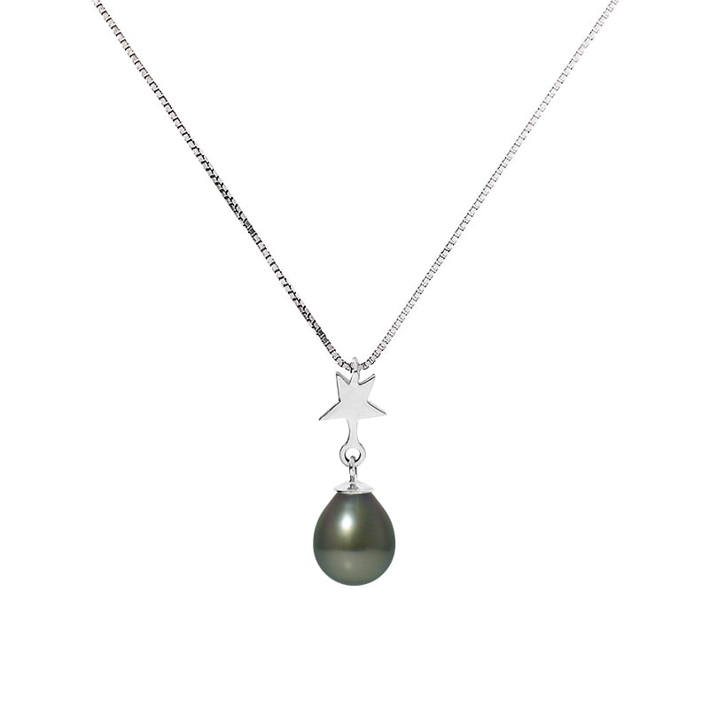 PERLINEA - Tahitian Cultured Pearl Necklace 8-9 mm - Women's Jewelry